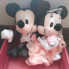 ミッキーとミニーのウェディングぬいぐるみ