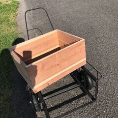ミニリヤカー　軽トラ市　フリーマーケット　部品交換会　買い物　ショッピングカート　キャンプ、アウトドアの画像