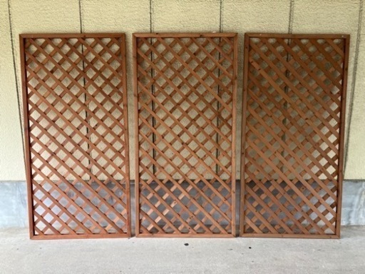 ①ラティスフェンス3枚 目隠し