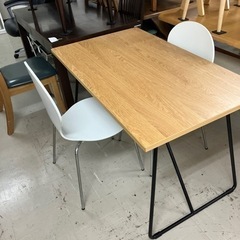 O2405-175 無印良品 折りたたみテーブル＋エピチェア２脚...