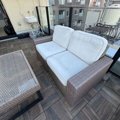 IKEA SOLLERON ソッレローン 2人掛けモジュールソファ 屋外用③
