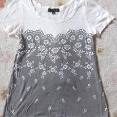 JILL STUART　半袖トップス・レースプリント　日本製