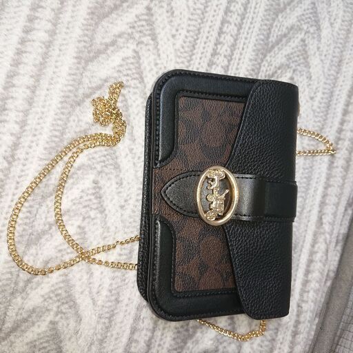 未使用 Coach コーチ シグネチャー柄 ウォレットショルダーバッグ