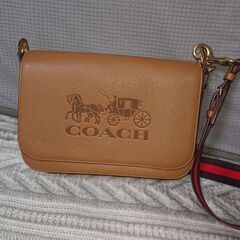 Coach コーチ ショルダーバッグ キャメル