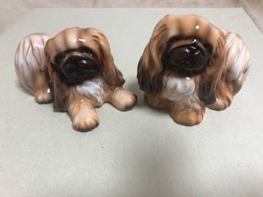 【廃盤・新品未使用】犬のオブジェ 陶器　ニキティキ 廃盤・新品未使用】犬のオブジェ 陶器 ニキティキ