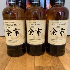 余市700ml3本セット　カートン付き
