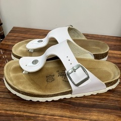 K2405-187 Hawkins コルクサンダル サイズ:37(23.5〜24.0cm) キズ汚れめくれ有りの画像