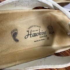 K2405-187 Hawkins コルクサンダル サイズ:37(23.5〜24.0cm) キズ汚れめくれ有りの画像