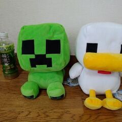 【マインクラフト】デフォルメぬいぐるみ　クリーパー＆アヒル