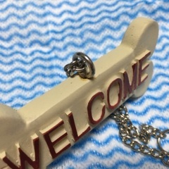 welcome飾り　陶器製の画像
