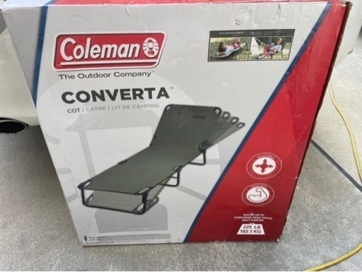 コールマンコンバーターコット　キャンプ用品