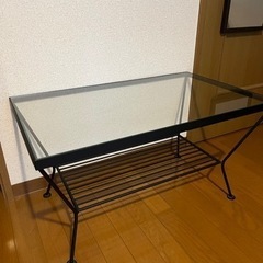 unico EDDY ガラスローテーブル