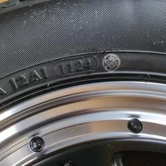 🉐軽貨物用　新品タイヤ付き　アルミホイール4本セットの画像