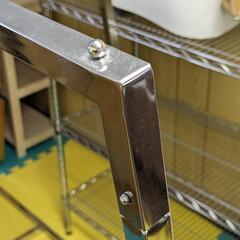 レットル　ハンガーラック　幅120cm　アクリル棚　シルバーメタル　Lettre　ディノス　コート掛けの画像