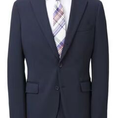 新品未着用　春夏スーツ(ネイビー/165-170cm強)　43,...