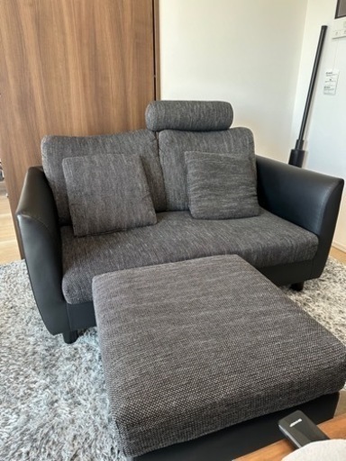 5/17まで＊美品＊2人掛け LOWYA ロウヤ カウチソファ