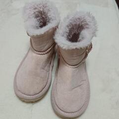 🔻ピンクのムートンブーツ17.0cm