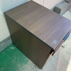 【美品】OKAMURA  オカムラ　脇机　木目　キャスター付き　の画像