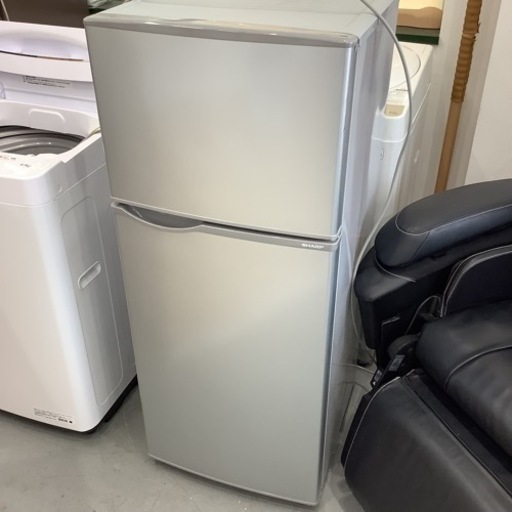 ＊シャープ SHARP SJ-H12Y-S 2ドア　ノンフロン冷凍冷蔵庫118L 2016年製 家電 キッチン家電 冷蔵庫