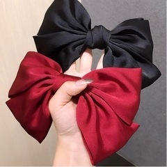 ビッグリボンバレッタ　レッドの画像