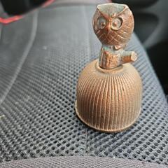 南部鉄器 梟 呼び鈴の画像