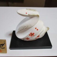 置き物・インテリア・オブジェ・焼き物・陶器製置き物・巳年の置き物・ヘビの小物の画像