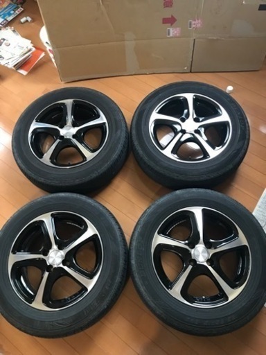 夏タイヤ&ホイール　15インチ　7〜8分山