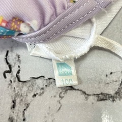 女の子 水着 100 ユニコーン 紫 ズボンタイプの画像