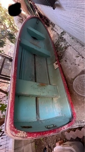 値下げ　
ＦＲＰ手漕ぎボート3.6メートルオール有り