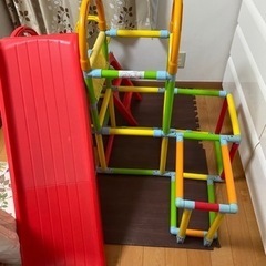 ジャングルジム　滑り台
