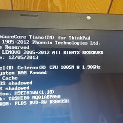 動作確認済み：ノートPC（Lenovo B590）の画像