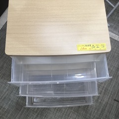 配達可　【アイリス】【ウッドトップチェスト】【収ケース】【押入れ】【収納】【クローゼット】クリーニング済【管理番号10605】の画像