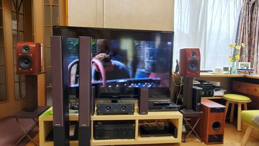 7.1ch ホームシアターシステム　60インチモニター AVアンプ スピーカー