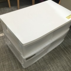 配達可【ウッドトップチェスト】【収ケース】【押入れ】【収納】【クローゼット】クリーニング済【管理番号10605】の画像