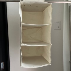 吊り下げクローゼット用三段収納