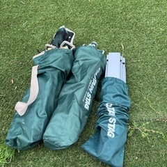 アウトドアチェア2脚とローテーブル