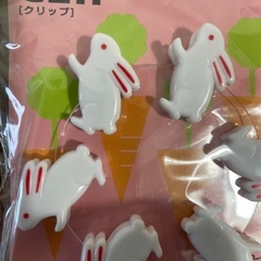 クリップ（６個入）うさぎ【文具未開封品】の画像
