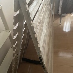 2つ折りすのこ　セミダブル　タンスのゲン現状引渡しの画像