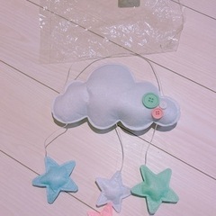 くもと星のフェルト飾り　ベビー用品 
