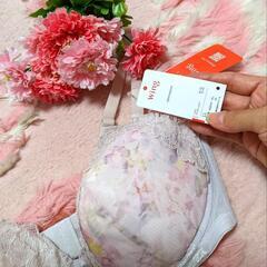 ワコール♡ウイング♡ワイヤーのない♡ピンク♡花柄♡ブラ♡LLの画像