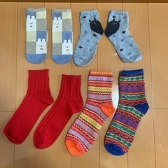 新品未使用　靴下　ソックス4足セット　23〜25㎝　