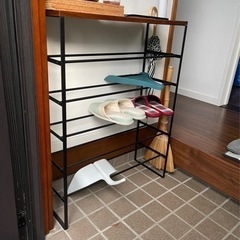 家具 収納家具 玄関収納 シューズラック 山崎実業の画像