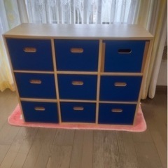 リバーシブル！リビング収納おもちゃ箱ぬいぐるみも持って行って！　おもちゃ入れの画像