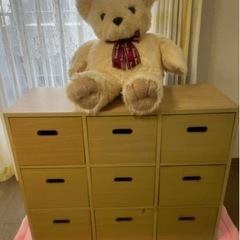 リバーシブル！リビング収納おもちゃ箱ぬいぐるみも持って行って！　...