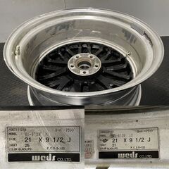 Weds MAVERICK MV-910M ウェッズ マーベリック スーパーフランジ 21インチ 4本 9.5J5HPCD120+21/+25 レクサスLS460/LS600等　(MHZ199)クレジットカード QRコード決済可能の画像