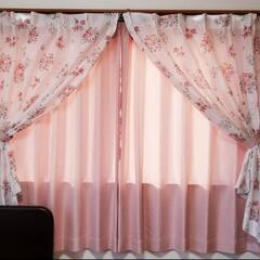 【未使用】ニトリカーテン 4枚セット  100×135cm2枚  レース100×133cm2枚の画像