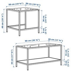 決まりました。IKEA イケア　ネストテーブル　ブラック　カフェテーブル　センターテーブル　ローテーブル　家具 収納家具 スチールラックの画像