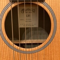 楽器 弦楽器、ギター　リトルマーチン　LX1 専用ケース　お手入れセット付き　の画像