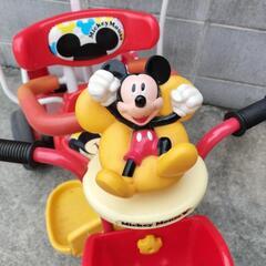 ミッキーマウス 日除け付き三輪車