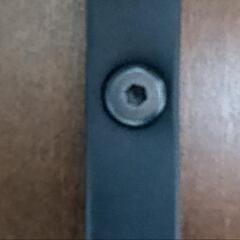 【お譲り先決定】作業デスク、勉強机、オーク色、鉄フレームの画像